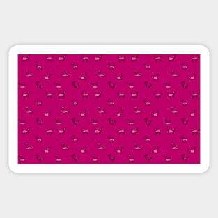 Pretty in Pink pet bandana Sticker